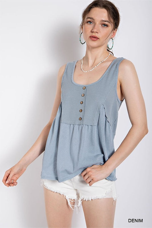 Break Free Top in Denim