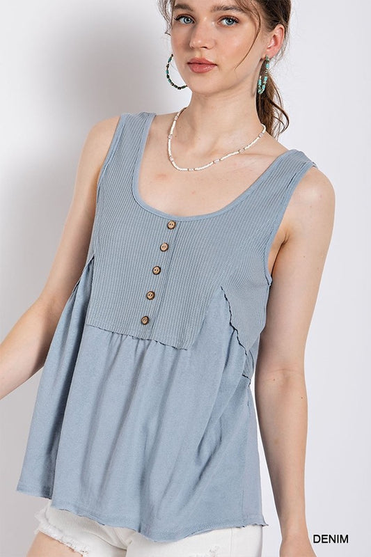 Break Free Top in Denim