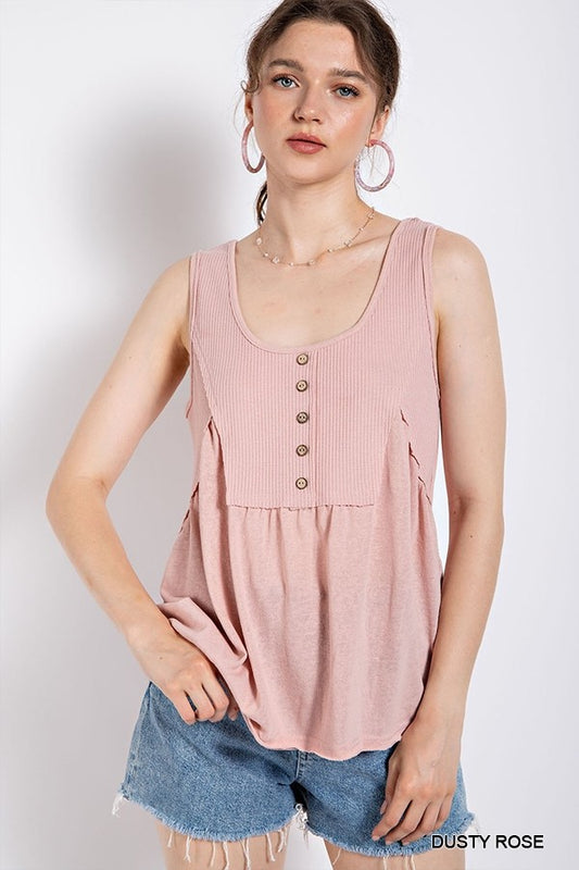 Break Free Top in Dusty Rose