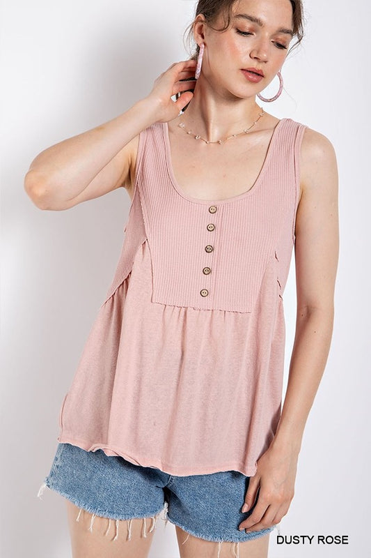 Break Free Top in Dusty Rose