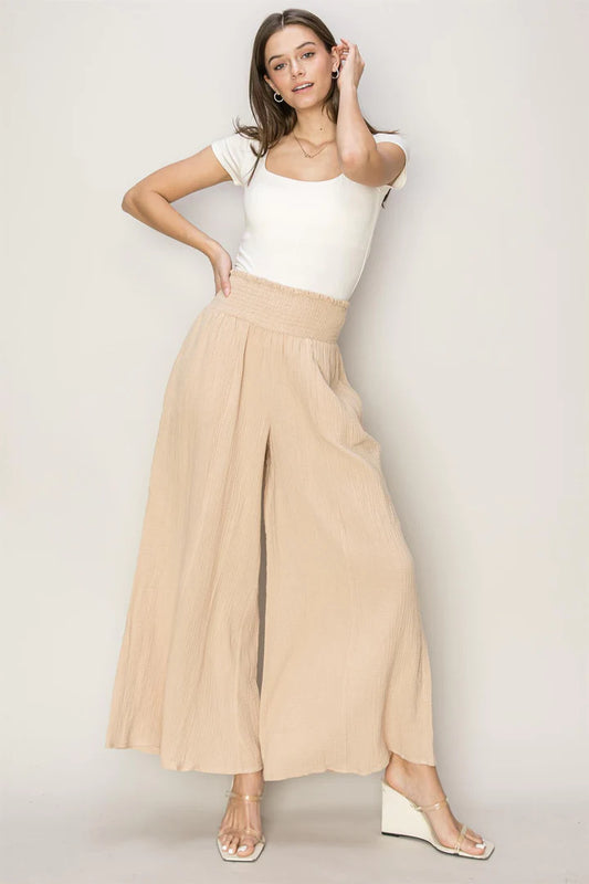 Palazzo Pants in Khaki
