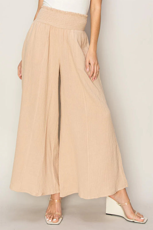Palazzo Pants in Khaki