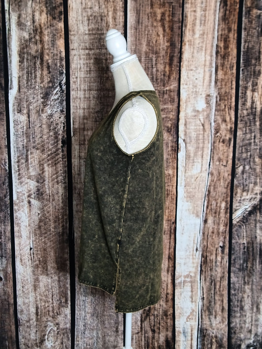 Rocker Tank Top In Olive