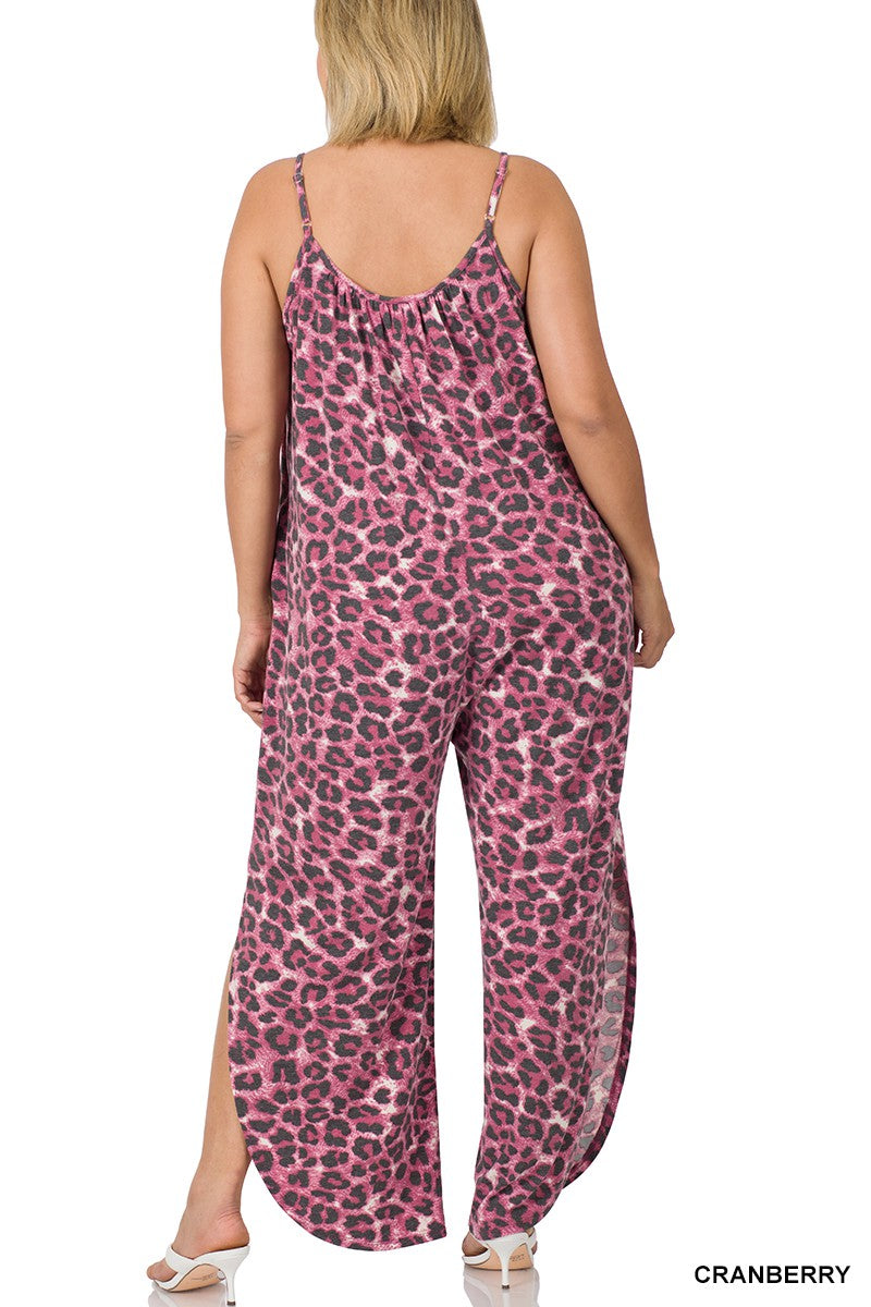 Wild Thing Jumpsuit Plus In Cranberry