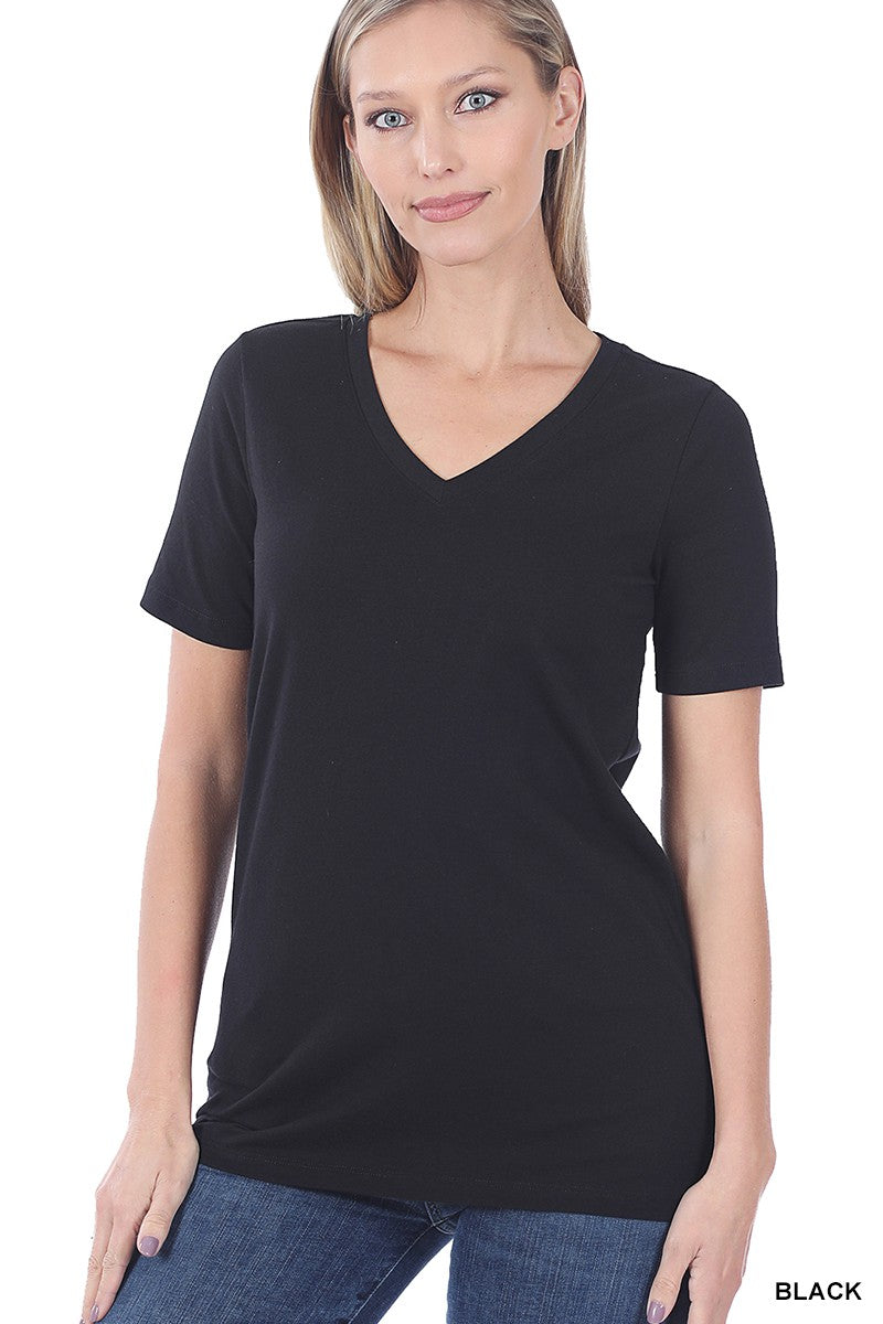Basic V-Neck in Black