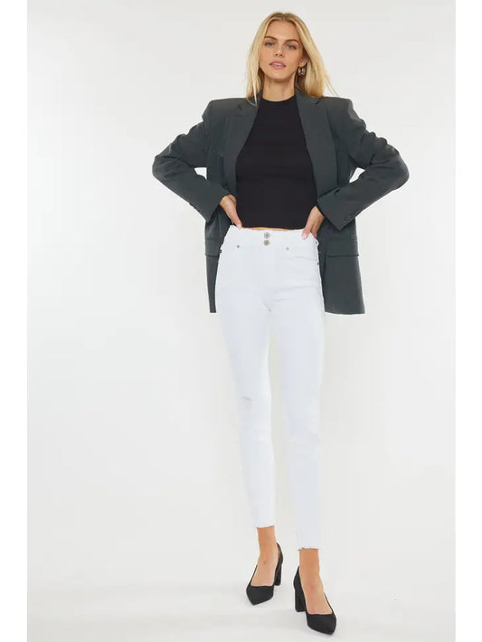 White Ankle Skinny Jeans
