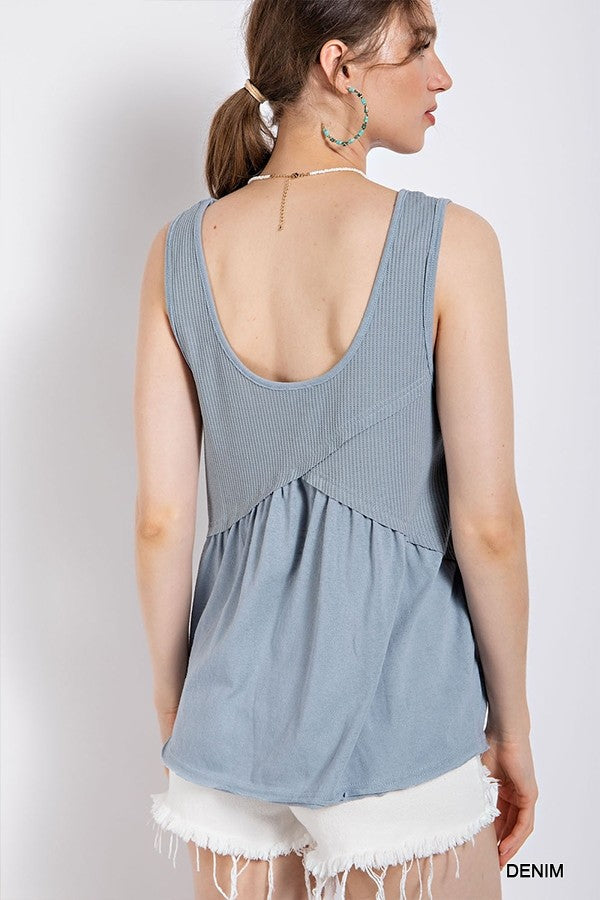 Break Free Top in Denim
