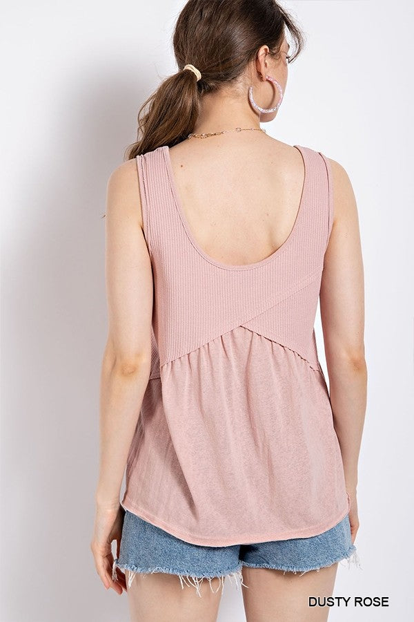 Break Free Top in Dusty Rose