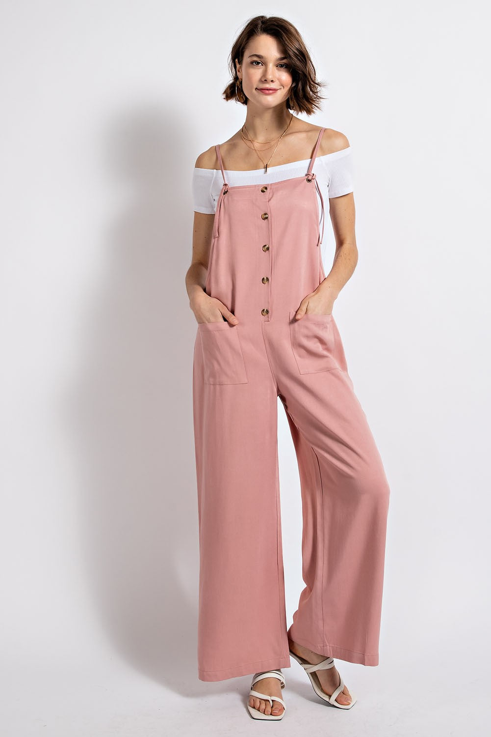 Hop Skip And Jumpsuit In Rose