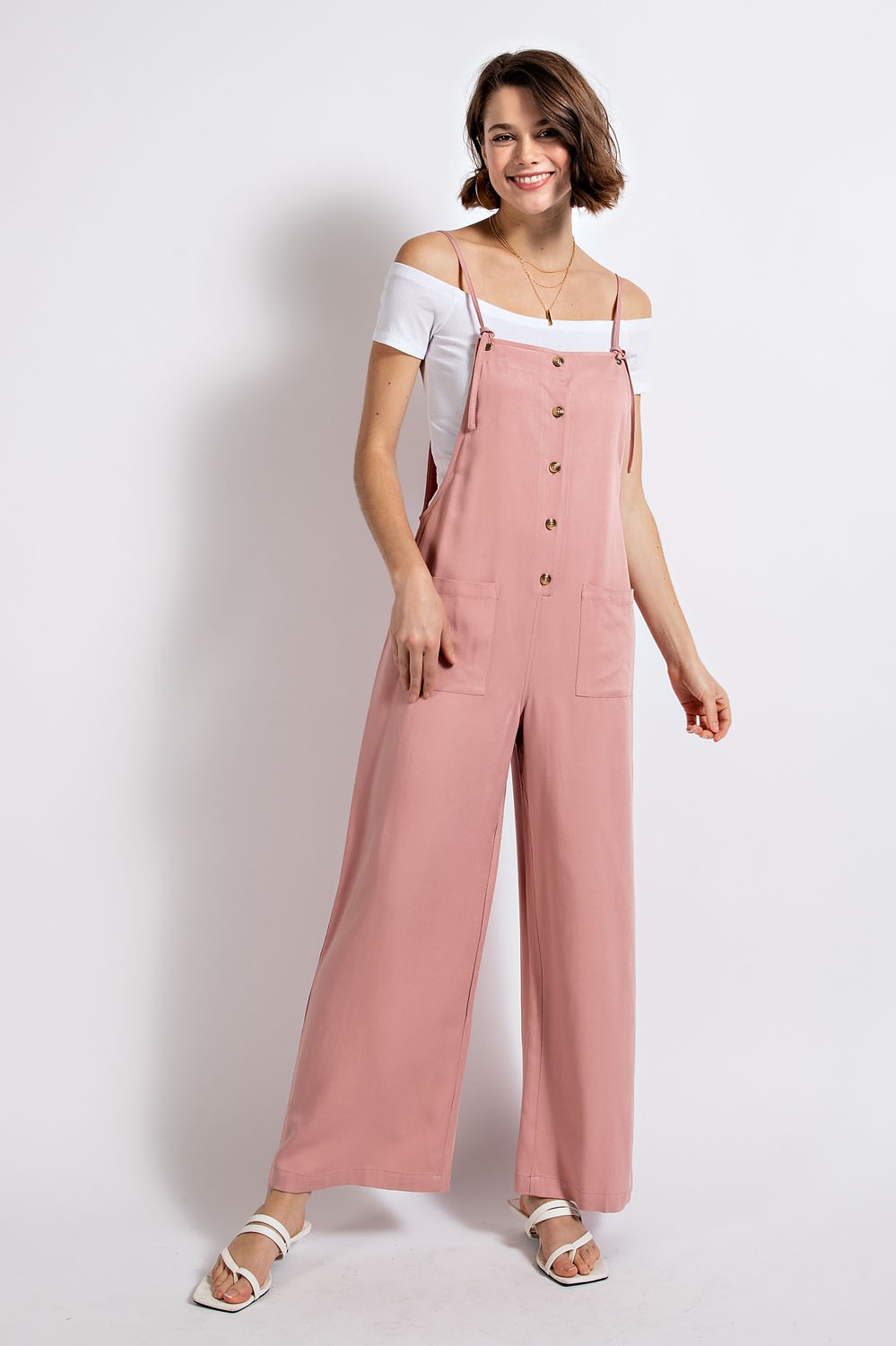 Hop Skip And Jumpsuit In Rose