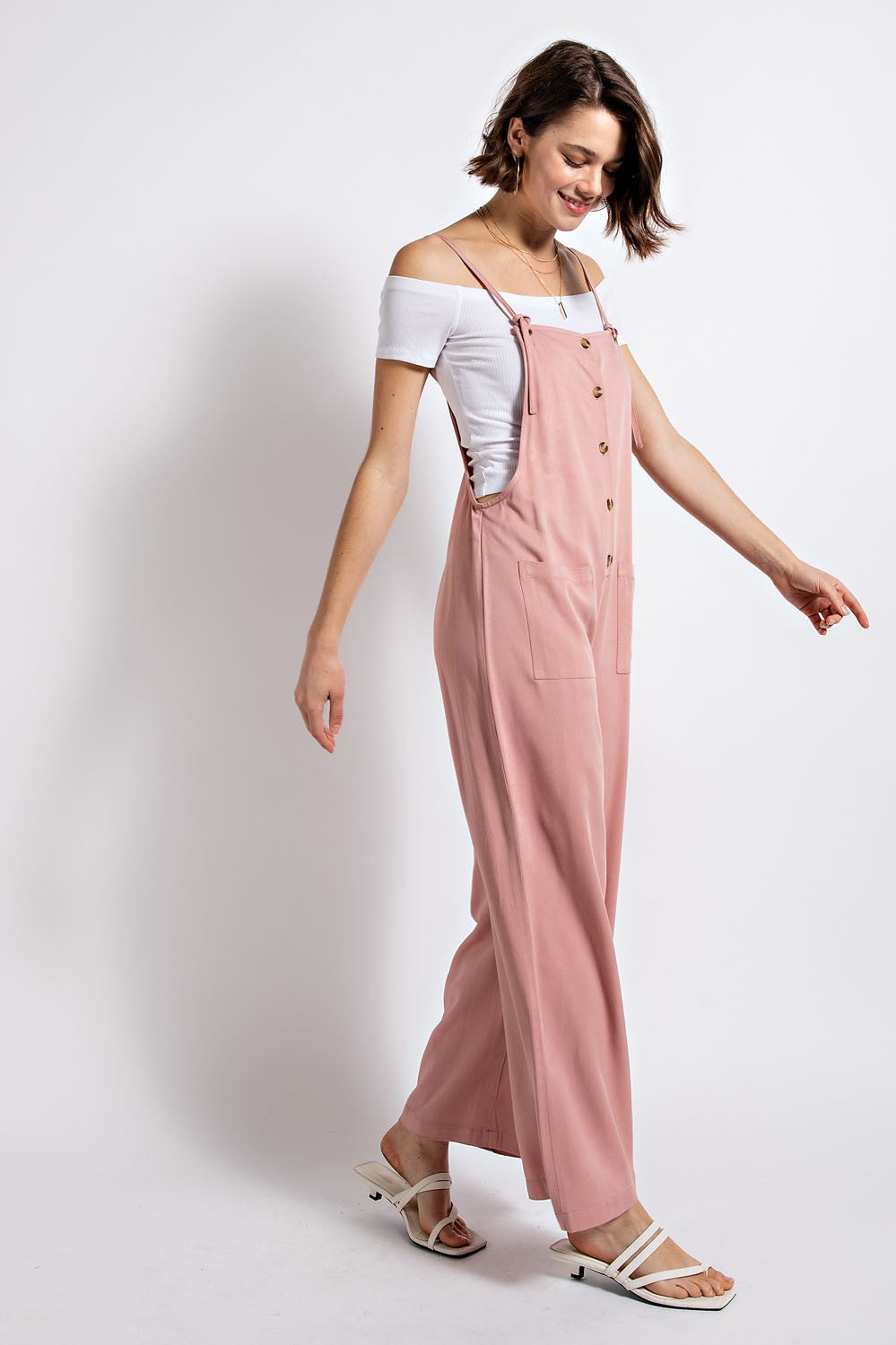 Hop Skip And Jumpsuit In Rose