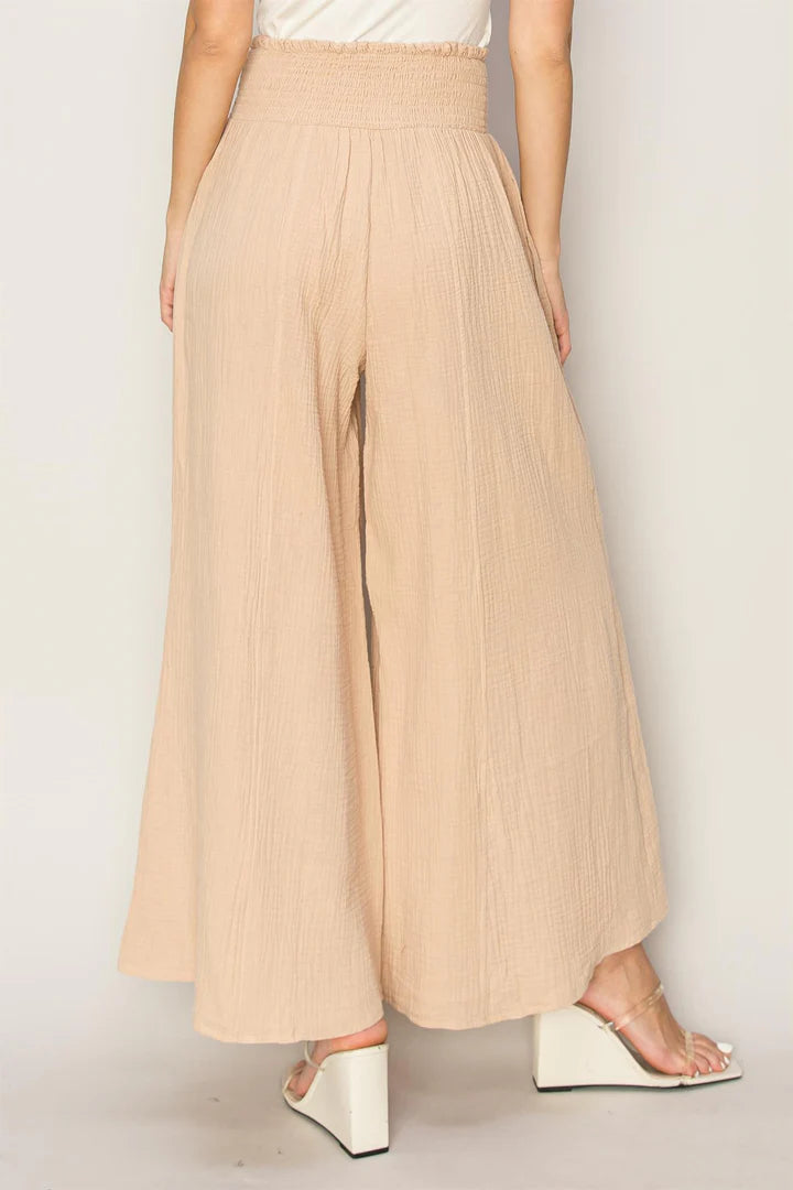 Palazzo Pants in Khaki