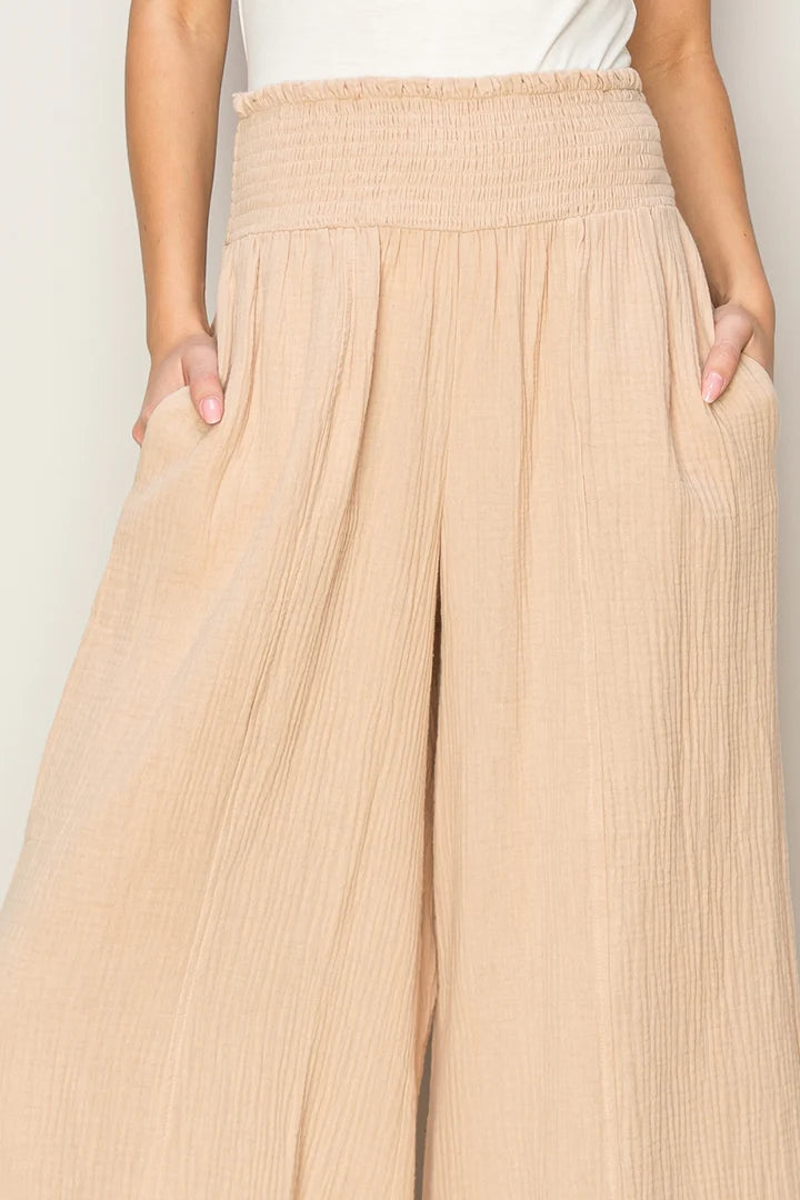 Palazzo Pants in Khaki
