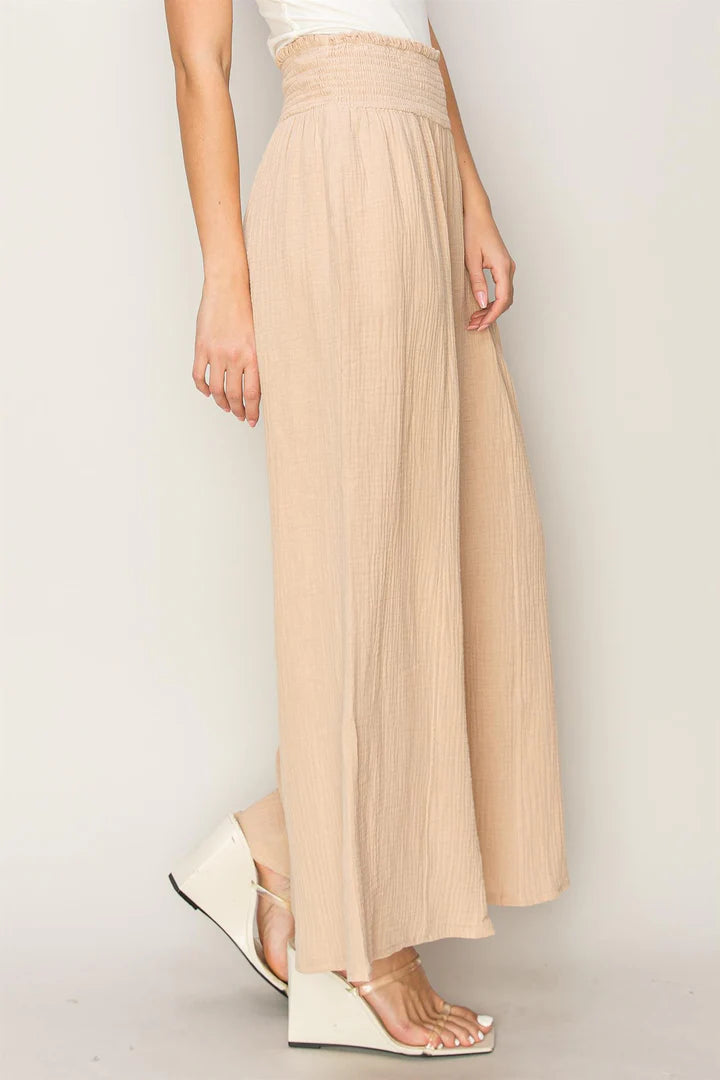 Palazzo Pants in Khaki