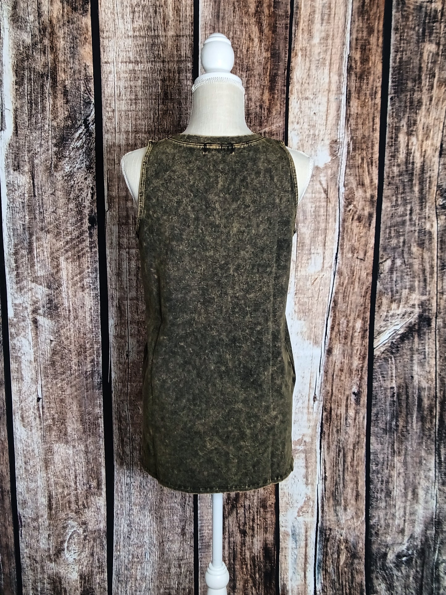 Rocker Tank Top In Olive