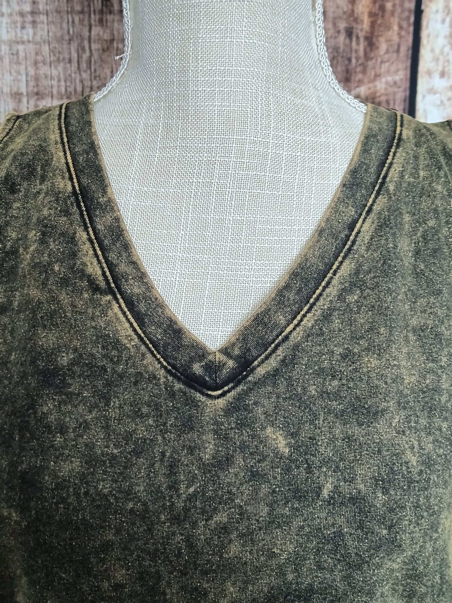 Rocker Tank Top In Olive