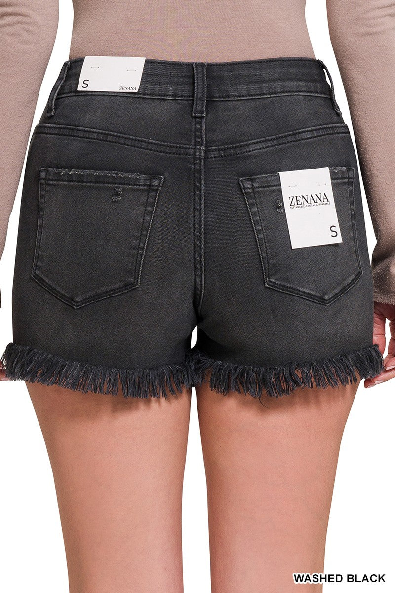 Zenana Button Fly Shorts
