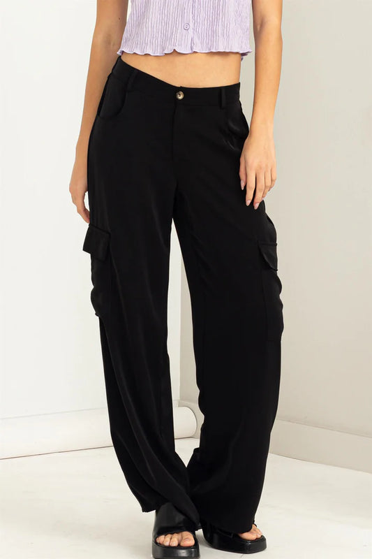 Wide Leg Cargo Pants