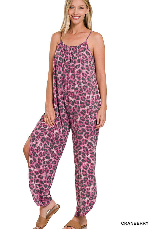 Wild Thing Jumpsuit In Cranberry