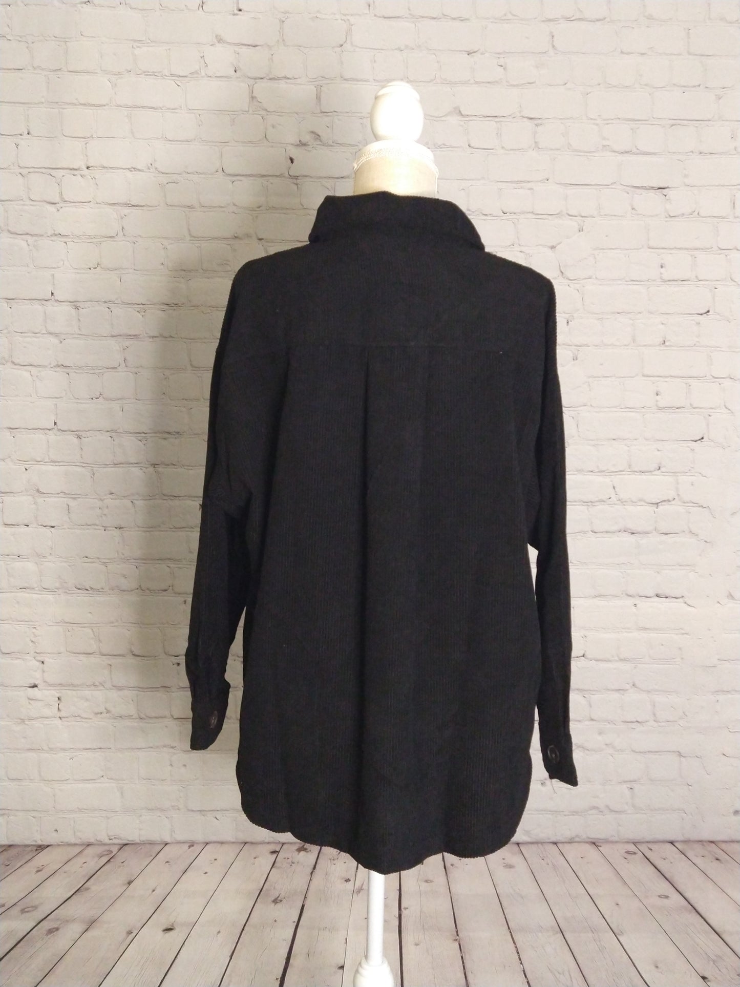 Black Corduroy Shacket